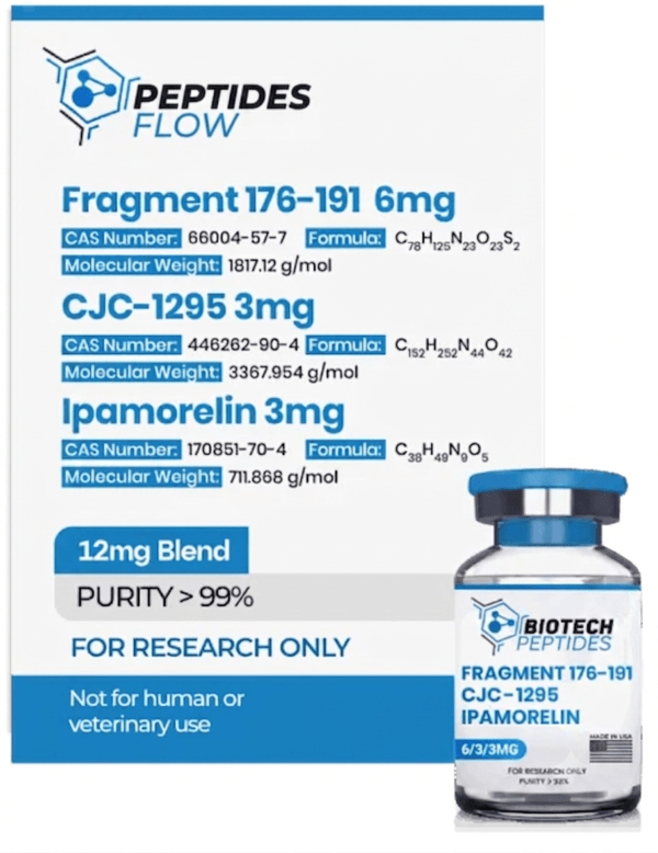 Fragment 176-191 & CJC-1295 & Ipamorelin Blend (12mg)